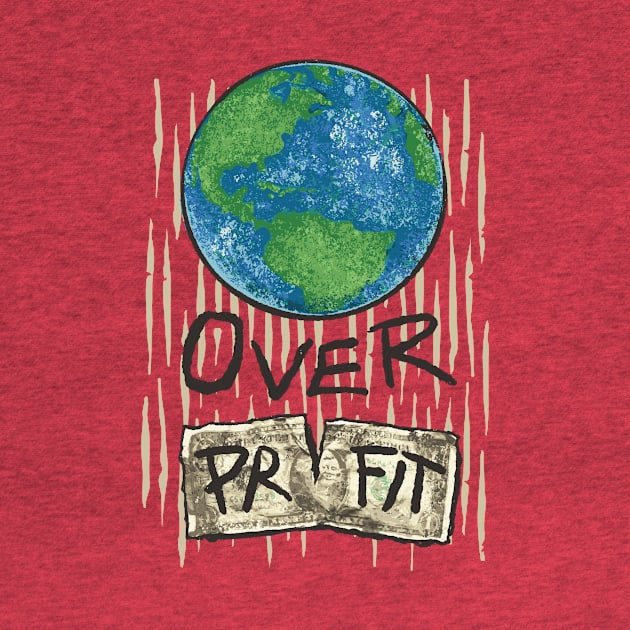 Planet Over Profit Earth Day 2024 Environmental Awareness by Visual Vibes